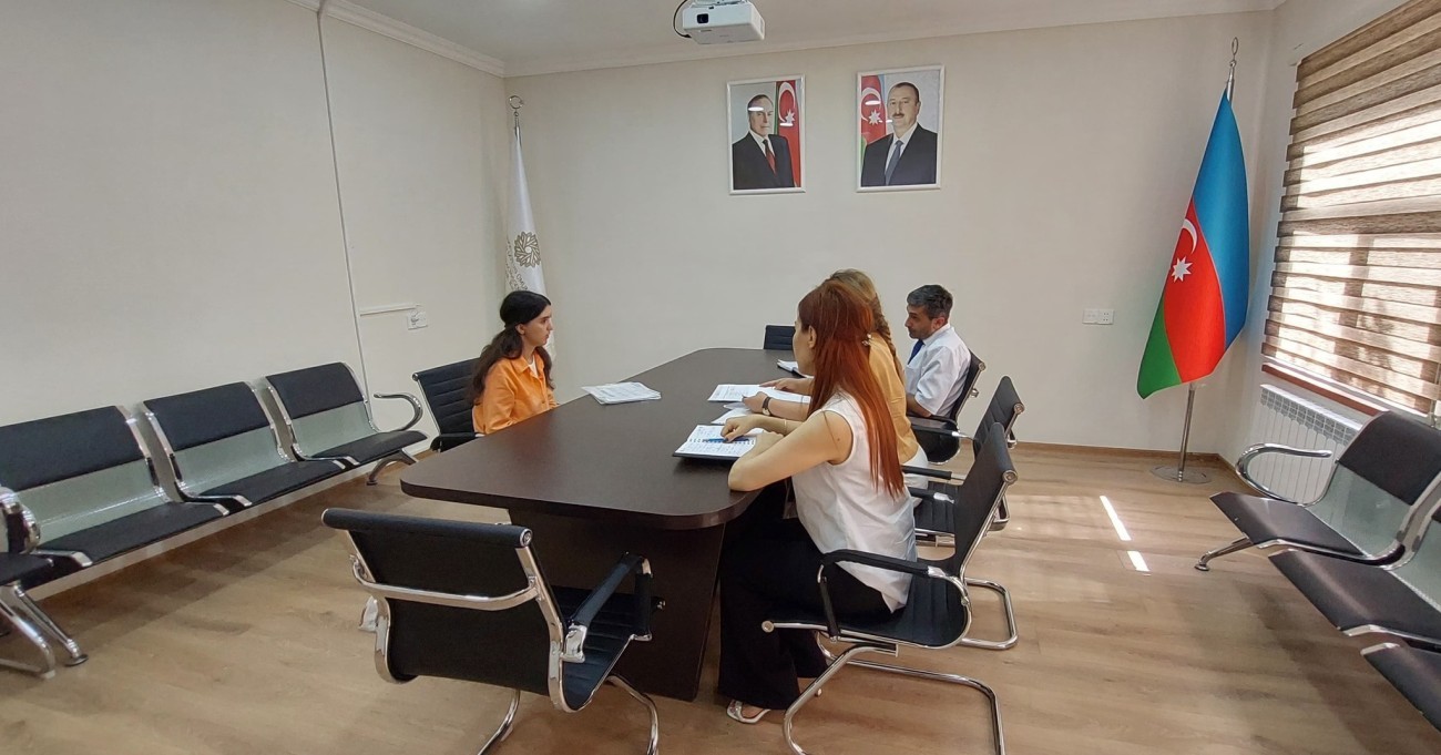Korreksiyaedici təlim ixtisası üzrə təhsil almış şəxslərin işə qəbulu ilə bağlı müsahibə təşkil olunmuşdur.