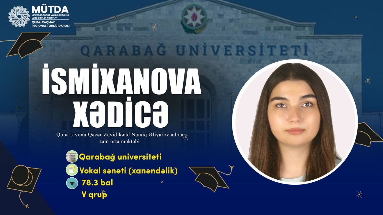 Qarabağ Universitetinə daxil olan ilk məzunlarımız.