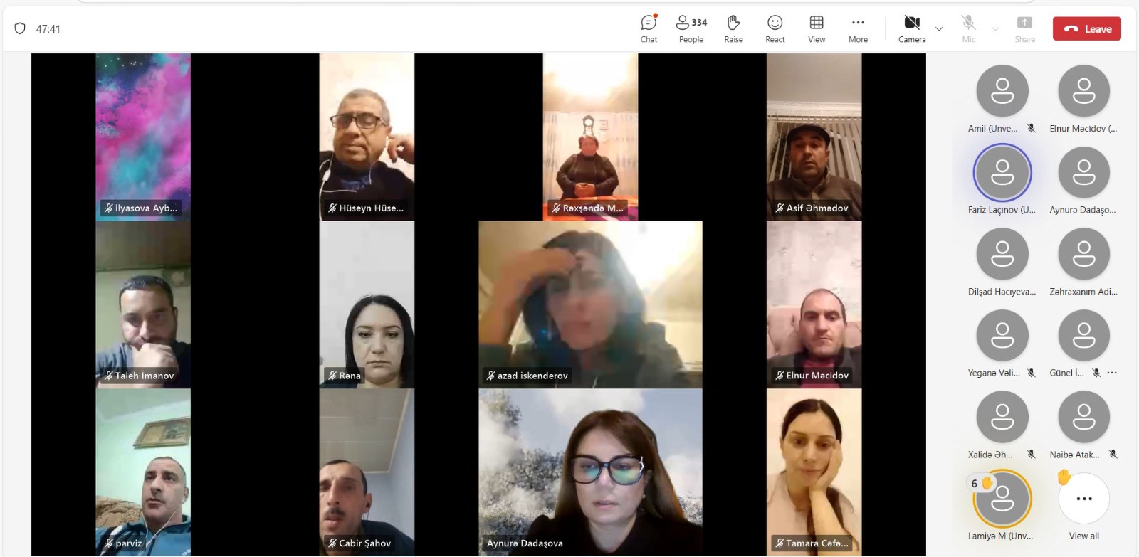 Müəllimlərlə görüş keçirilmişdir