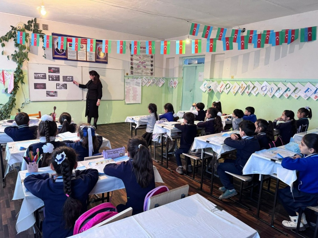 20 Yanvar faciəsinin otuz beşinci ildönümünə həsr olunmuş xüsusi dərslər keçirilib