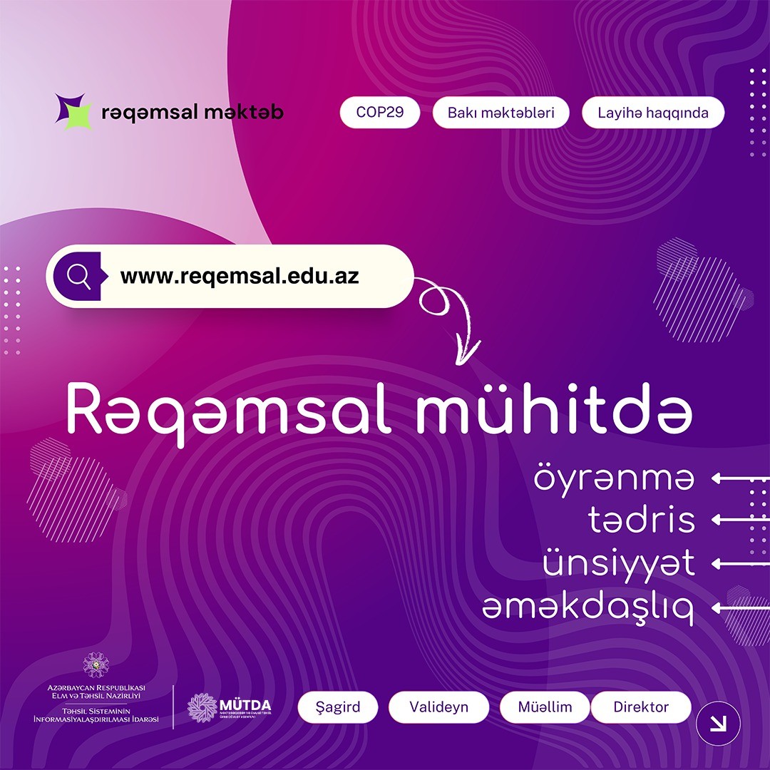 “Rəqəmsal Məktəb” platformasından istifadə etmək qaydası