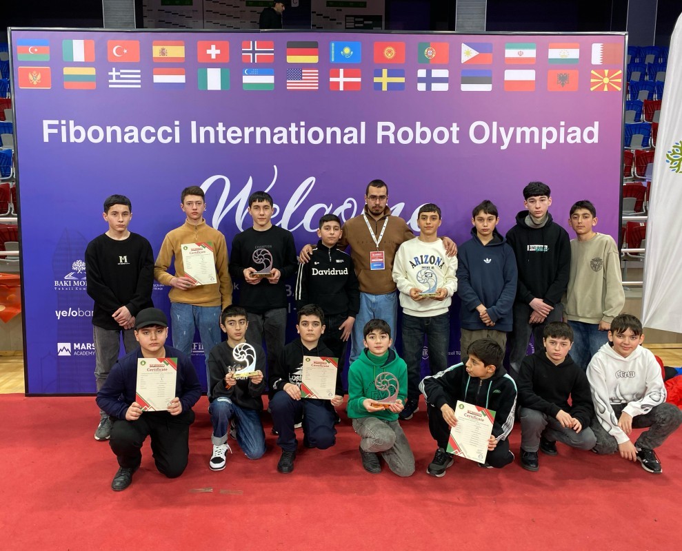 "Fibonacci" Beynəlxalq Robot Olimpiadasında uğur qazanıblar!