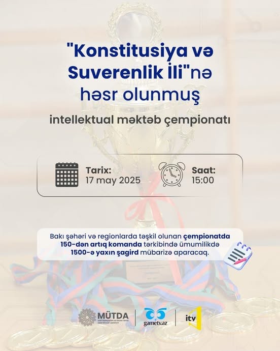 Məktəblilər arasında intellektual məktəb çempionatının zona mərhələsi keçiriləcək