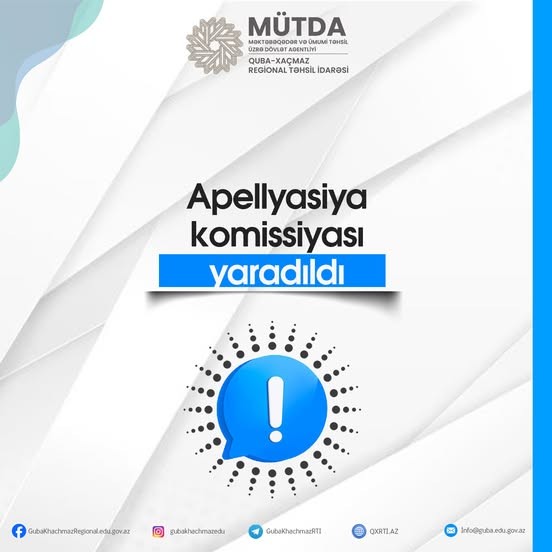 Apellyasiya komissiyası yaradıldı