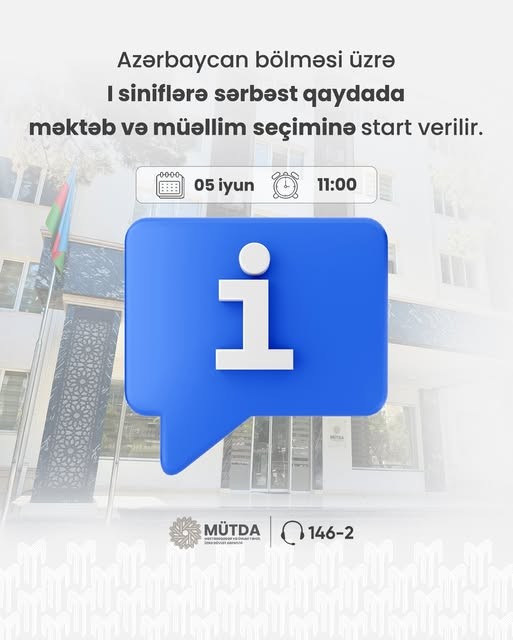 Məktəb və müəllim seçiminə start verilir.