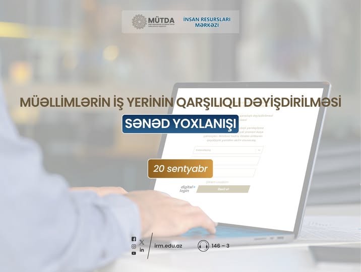 Müəllimlərin nəzərinə!