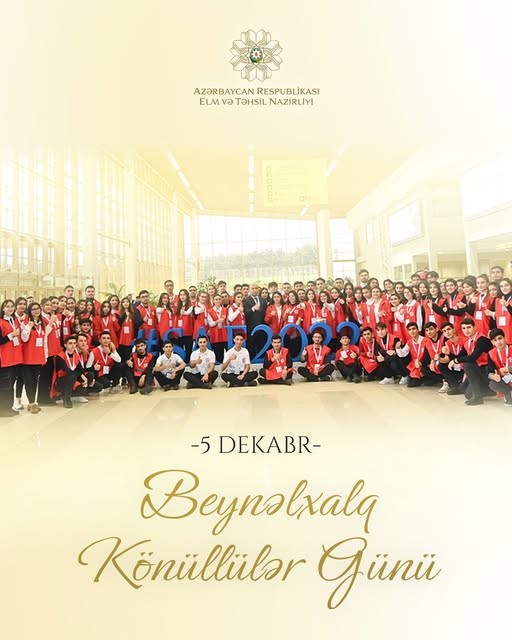 5 dekabr Beynəlxalq Könüllülər Günüdür.