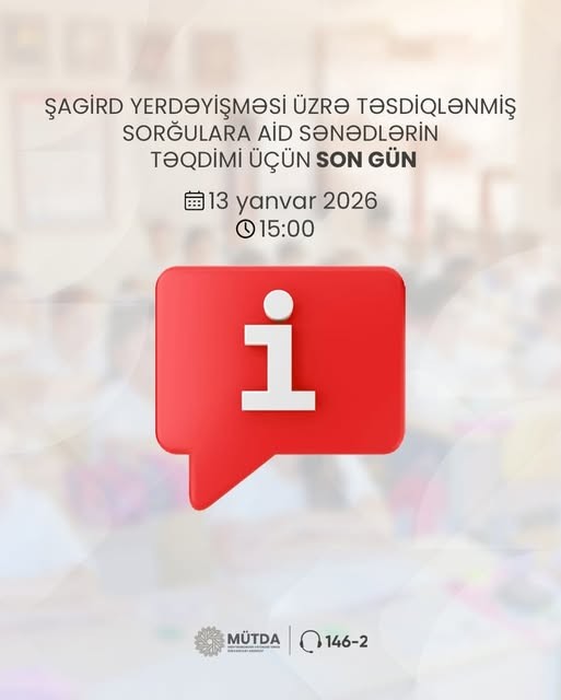 Sənədlər təqdim edilməlidir