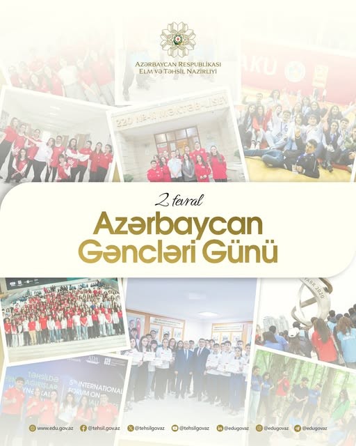 Gününüz mübarək, əziz gənclər!