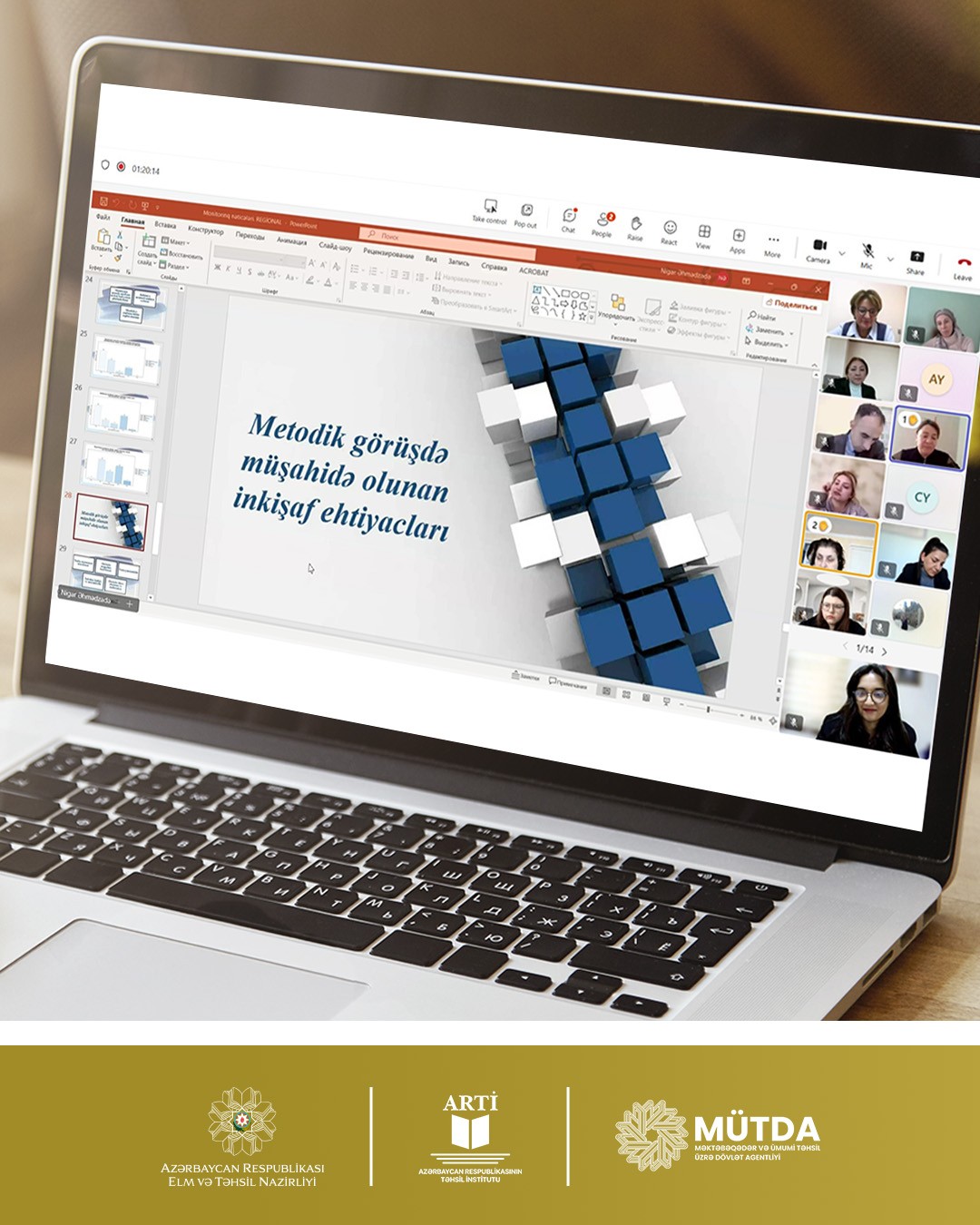 Metodistlərlə onlayn görüş keçirilib